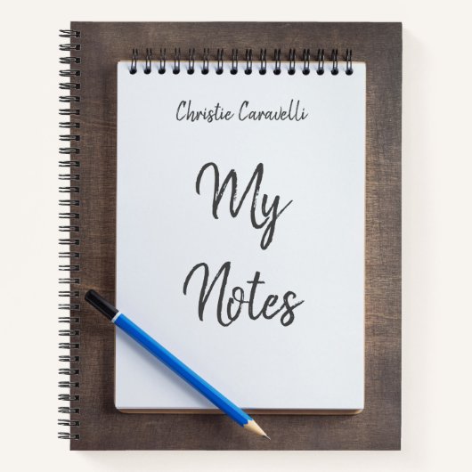 Aangepast Notitieblok Mijn opmerkingen Notitieboek (Voorkant)