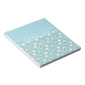 Aangepast Notitieblok of Jotter: Blauw, Leuke scha (Schuin)