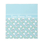 Aangepast Notitieblok of Jotter: Blauw, Leuke scha (Voorkant)