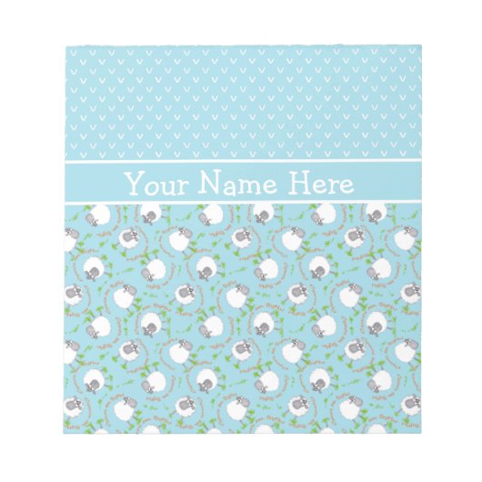 Aangepast Notitieblok of Jotter: Blauw, Leuke scha (Voorkant)