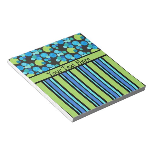 Aangepast Notitieblok of jotter: blauwe moons en s (Schuin)