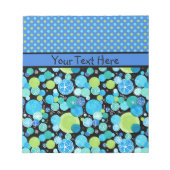 Aangepast Notitieblok of Jotter Quirky Blue Moons (Voorkant)