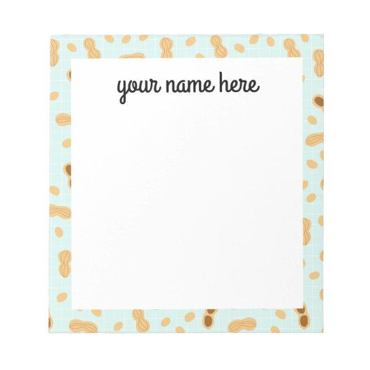 Aangepast Notitieblok Peanut (Voorkant)