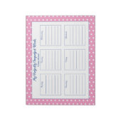 Aangepast Notitieblok Polka Dot Weekly Planner (Linkerzijde)