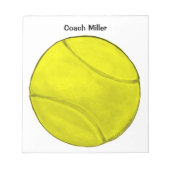 Aangepast Notitieblok Tennis (Voorkant)