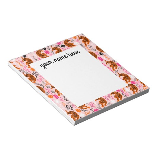 Aangepast Notitieblok van de luipaard (Schuin)