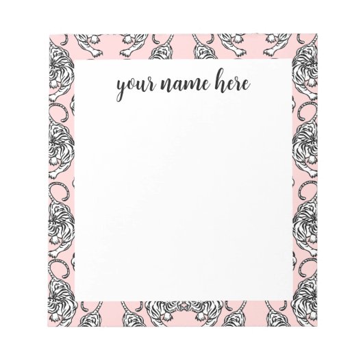 Aangepast Notitieblok van de Tijger (Voorkant)