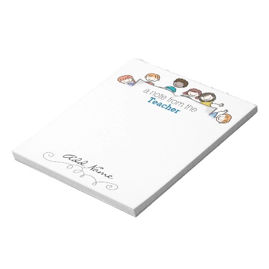 Aangepast Notitieblok van een leraar (Linkerzijde)