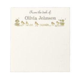 Aangepast notitieblok - Vogel- en Florentijns ontw