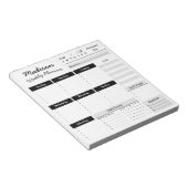 Aangepast Notitieblok voor aangepaste wekelijkse p (Schuin)