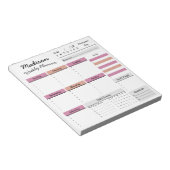 Aangepast Notitieblok voor aangepaste wekelijkse p (Schuin)