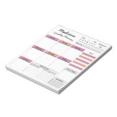 Aangepast Notitieblok voor aangepaste wekelijkse p (Linkerzijde)