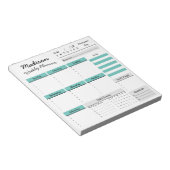 Aangepast Notitieblok voor aangepaste wekelijkse p (Schuin)