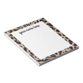 Aangepast Notitieblok voor afdrukken op luipaard (Schuin)