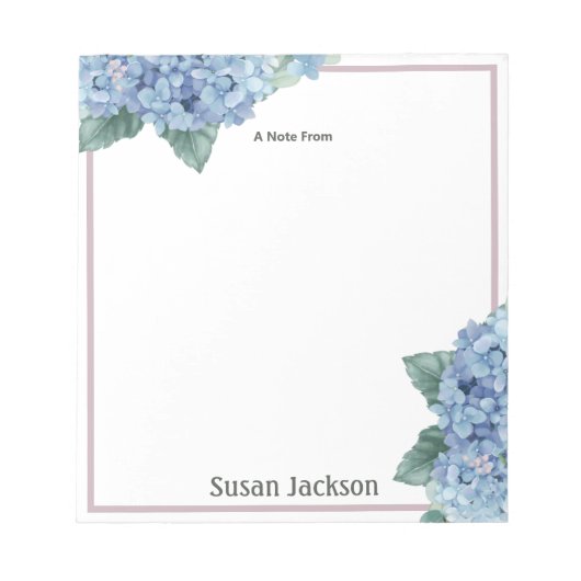 Aangepast Notitieblok voor brandkranen en blauw (Voorkant)