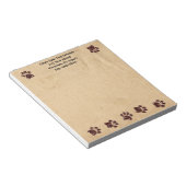 Aangepast Notitieblok voor Dog Paws (Schuin)
