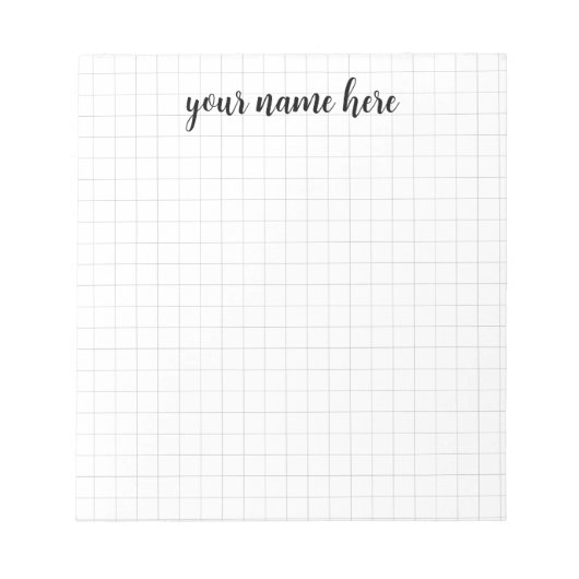 Aangepast Notitieblok voor grafisch papier (Voorkant)