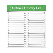 Aangepast Notitieblok voor groene basisproducten v (Voorkant)