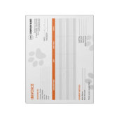 Aangepast Notitieblok voor huisdierenoppas (Linkerzijde)