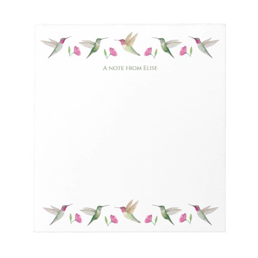 Aangepast Notitieblok voor mensvogels Anna (Voorkant)