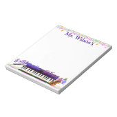 Aangepast Notitieblok voor muziekklasse docenten (Linkerzijde)