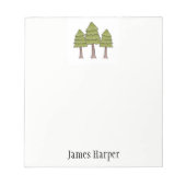 Aangepast Notitieblok voor pijnbomen (Voorkant)