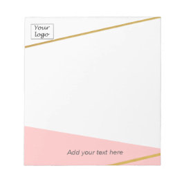 Aangepast Notitieblok voor roze en chic Gold line