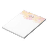 Aangepast Notitieblok voor roze en perzikzijde (Linkerzijde)