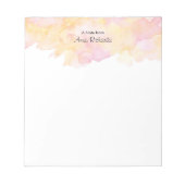 Aangepast Notitieblok voor roze en perzikzijde (Voorkant)