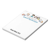 Aangepast Notitieblok voor schoolpsycholoog (Linkerzijde)