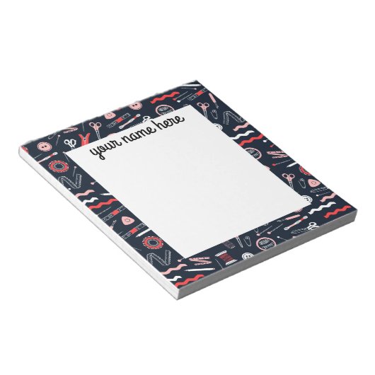 Aangepast Notitieblok voor Seamstress (Schuin)