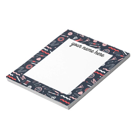 Aangepast Notitieblok voor Seamstress (Linkerzijde)