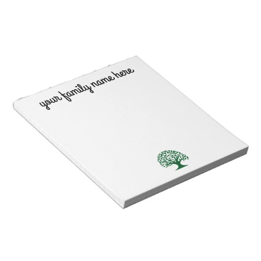 Aangepast Notitieblok voor stamboom (Schuin)