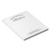 Aangepast notitieblok voor thuis bakkerij Uit de k (Schuin)