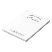 Aangepast notitieblok voor thuis bakkerij Uit de k (Linkerzijde)