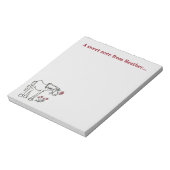 Aangepast Notitieblok voor Valentijn paarden (Linkerzijde)