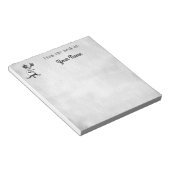 Aangepast Notitieblok voor Vintage kool (Schuin)