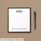 Aangepast Notitieblok voor zakelijk Logo