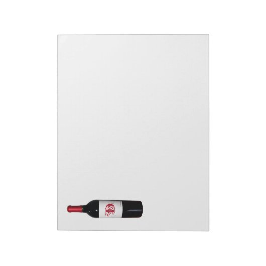 Aangepast Notitieblok wijnflesje (Linkerzijde)