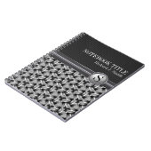 Aangepast Notitieboek abstract wit vervormingspatr (Linkerzijde)