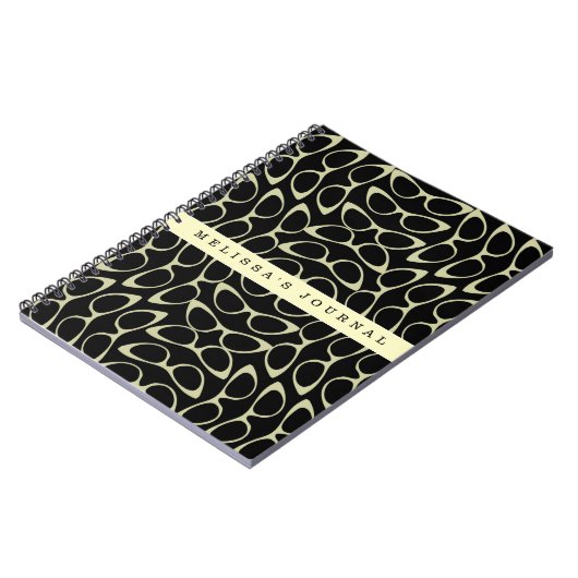 Aangepast Notitieboek CatEye Glasses Retro (Linkerzijde)