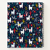 Aangepast Notitieboek Cute Alpaca (Achterkant)