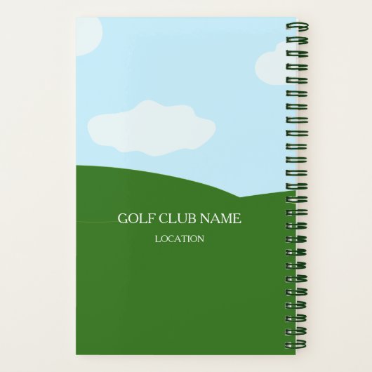 Aangepast Notitieboek Golf Game (Achterkant)