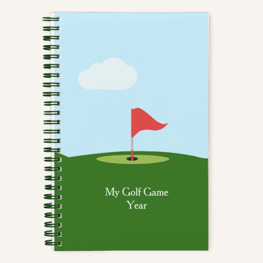 Aangepast Notitieboek Golf Game (Voorkant)