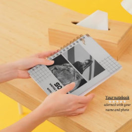 Aangepast Notitieboek Jouw naam en foto toevoegen