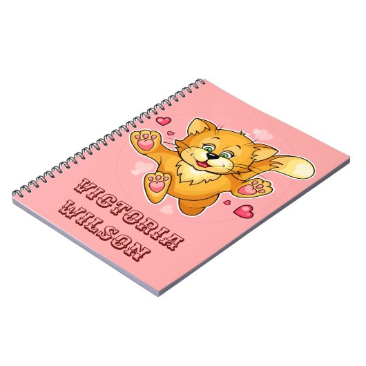 Aangepast Notitieboek Kat Foto (Linkerzijde)