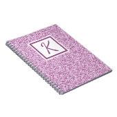 Aangepast Notitieboek monogram roze spaarpjes (Rechterzijde)