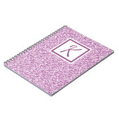 Aangepast Notitieboek monogram roze spaarpjes (Linkerzijde)