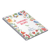 Aangepast Notitieboek ontvangen Folk Art Flower pe (Rechterzijde)