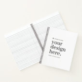 Aangepast notitieboek | Ontwerp upload spiraal not (Binnen)